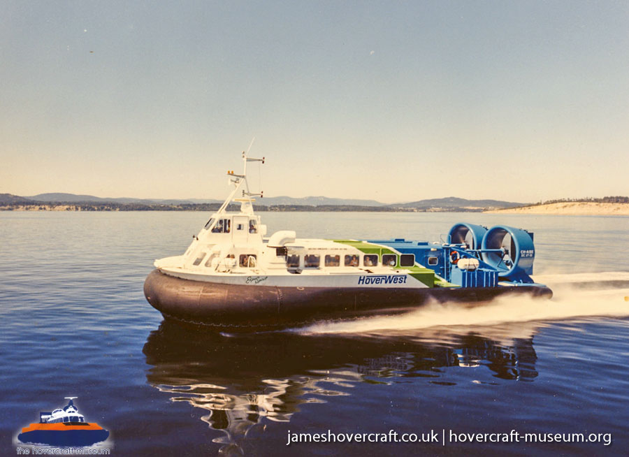 AP1-88 hovercraft with Hoverwest -  (credit: The <a href='http://www.hovercraft-museum.org/' target='_blank'>Hovercraft Museum Trust</a>).